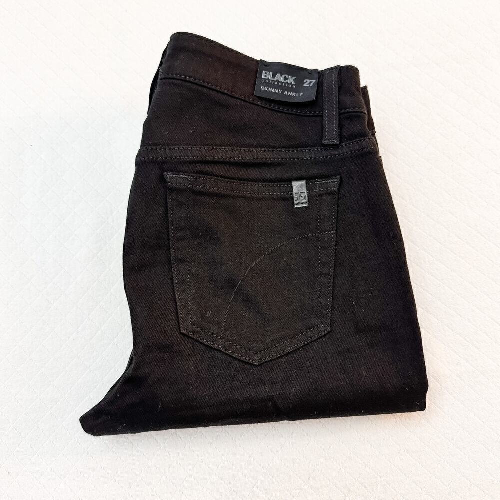 Joe's Black Collection Leather Patch Denim Skinny Jeans Size 27